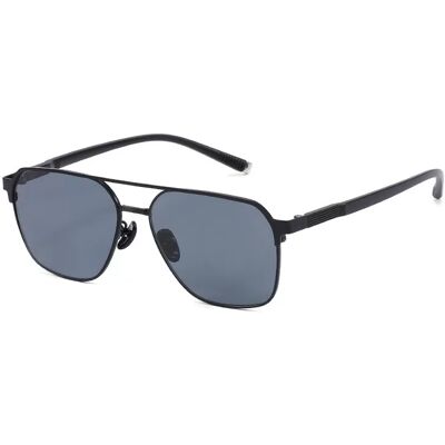 INF Trendige polarisierte Sonnenbrille mit Etui Grau INF Trendige polarisierte Sonnenbrille mit Etui Grau