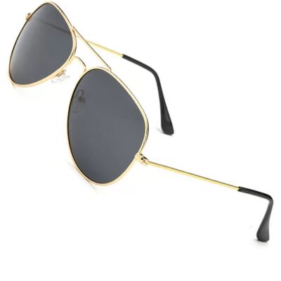 INF Polarisierte Sonnenbrille UV400 Schutz Schwarz + Gold INF Polarisierte Sonnenbrille UV400 Schutz Schwarz + Gold