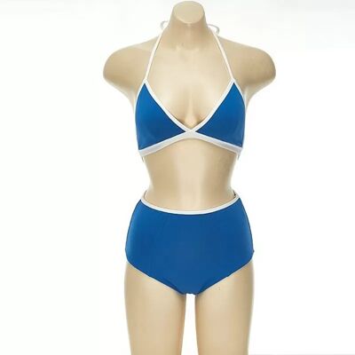 INF Zweiteiliger Badeanzug - Sexy Bikini für Damen L Blau INF Zweiteiliger Badeanzug - Sexy Bikini für Damen L Blau