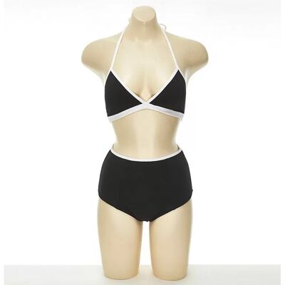 INF Zweiteiliger Badeanzug - Sexy Bikini für Damen L Schwarz INF Zweiteiliger Badeanzug - Sexy Bikini für Damen L Schwarz