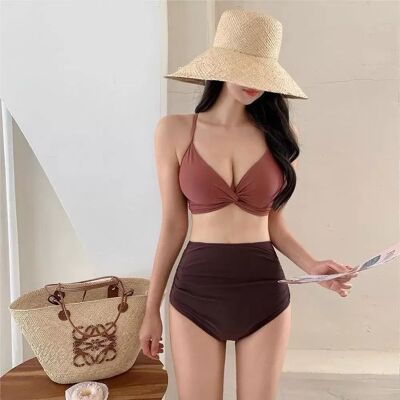 INF Backless Bikini Set - Sexy rückenfreier Badeanzug für Damen L Rot INF Backless Bikini Set - Sexy rückenfreier Badeanzug für Damen L Rot