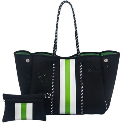 INF Bedruckte Neopren-Strandtasche – wasserdicht, Camouflage-Leopardenmuster, geräumig für Hand- oder Schultertrageweise INF Bedruckte Neopren-Strandtasche – wasserdicht, Camouflage-Leopardenmuster, geräumig für Hand- oder Schultertrageweise