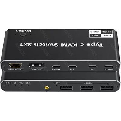 INF 2-in-1 USB-C KVM Switch 8K - KVM-Schalter INF 2-in-1 USB-C KVM Switch 8K - KVM-Schalter