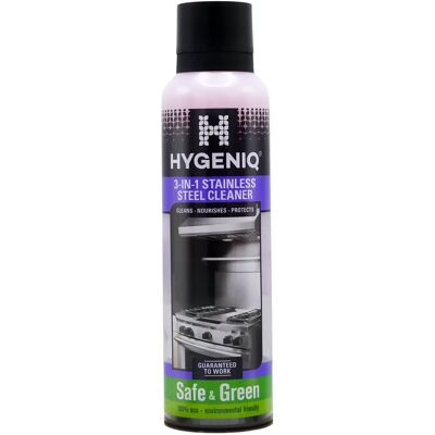 HYGENIQ 3-in-1 Edelstahlreiniger - Tiefglanz - Für Alle Oberflächen HYGENIQ 3-in-1 Edelstahlreiniger - Tiefglanz - Für Alle Oberflächen