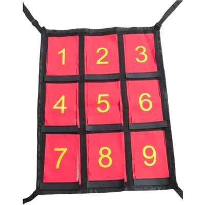 INF Baseball Neun-Felder Strike-Zone Wurf- und Schlagtrainingsziel – Tragbares PVC, 69cm x 53cm, Rot INF Baseball Neun-Felder Strike-Zone Wurf- und Schlagtrainingsziel – Tragbares PVC, 69cm x 53cm, Rot