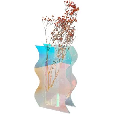 INF Acryl Schillernde Kreative Vase Ornament - Moderne Wohnkultur INF Acryl Schillernde Kreative Vase Ornament - Moderne Wohnkultur