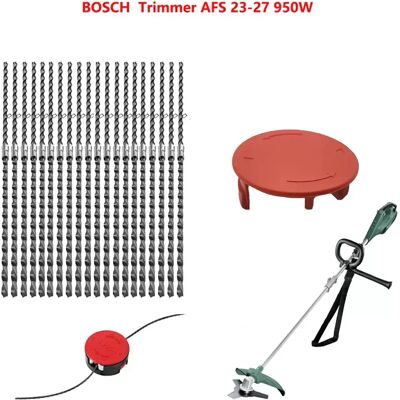 INF Rasentrimmer Fadenset - 20 Stück Trimmerfaden + 1 Stück Abdeckung kompatibel mit Bosch AFS 23-27 INF Rasentrimmer Fadenset - 20 Stück Trimmerfaden + 1 Stück Abdeckung kompatibel mit Bosch AFS 23-27