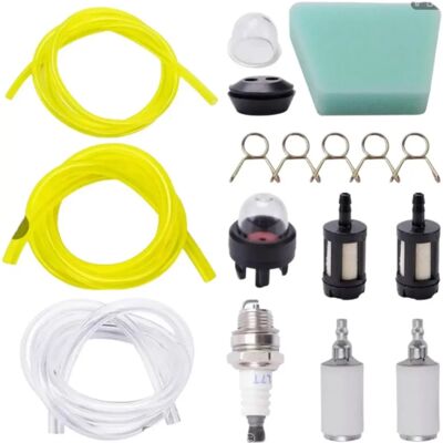 INF Rasenmäher Reparatur- und Wartungsteilesatz (17-teilig) – Kraftstoffschlauch, Primer, Zündkerze, Filter INF Rasenmäher Reparatur- und Wartungsteilesatz (17-teilig) – Kraftstoffschlauch, Primer, Zündkerze, Filter