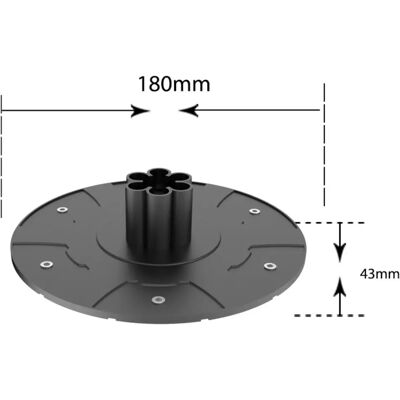 INF Cutter-Disc-Set — Nylon-Schneidscheibe x1 + 6 Edelstahlklingen, Schwarz, kompatibel mit GARDENA & FLYMO SILENO Minimo und INF Cutter-Disc-Set — Nylon-Schneidscheibe x1 + 6 Edelstahlklingen, Schwarz, kompatibel mit GARDENA & FLYMO SILENO Minimo und