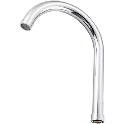 INF Edelstahl Wasserhahn Wasserrohr - Großer gebogener Auslauf mit Kupferkappe INF Edelstahl Wasserhahn Wasserrohr - Großer gebogener Auslauf mit Kupferkappe