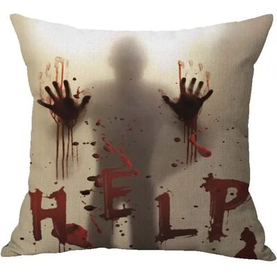 INF Halloween Leinen Kissenbezug - Gruseliger Akzent für Ihre Heimdekoration Stil 1 M INF Halloween Leinen Kissenbezug - Gruseliger Akzent für Ihre Heimdekoration Stil 1 M