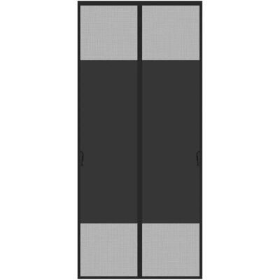 INF Schwarzer Sichtschutz Magnet-Mesh-Türvorhang – Polyester Fliegengitter mit selbstklebendem Klettband, vollständiger INF Schwarzer Sichtschutz Magnet-Mesh-Türvorhang – Polyester Fliegengitter mit selbstklebendem Klettband, vollständiger