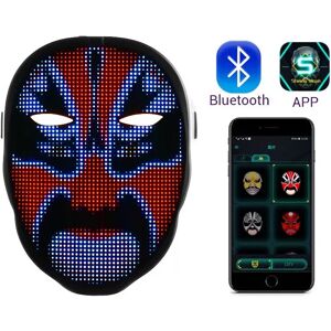 INF USB Wiederaufladbare LED Halloween Maske mit Gestenerkennung und Anpassbarem Gesicht INF USB Wiederaufladbare LED Halloween Maske mit Gestenerkennung und Anpassbarem Gesicht