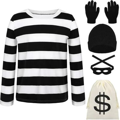 INF Halloween Dieb Cosplay Kostüm Fünf-Teile-Set - Einheitsgröße INF Halloween Dieb Cosplay Kostüm Fünf-Teile-Set - Einheitsgröße
