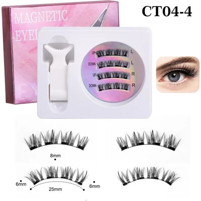 INF Magnetische Wimpern einfach anzuwendende künstliche Wimpern mit Applikator Model 5 INF Magnetische Wimpern einfach anzuwendende künstliche Wimpern mit Applikator Model 5