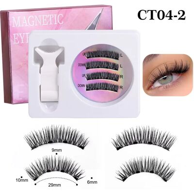 INF Magnetische Wimpern einfach anzuwendende künstliche Wimpern mit Applikator Modell 7 INF Magnetische Wimpern einfach anzuwendende künstliche Wimpern mit Applikator Modell 7
