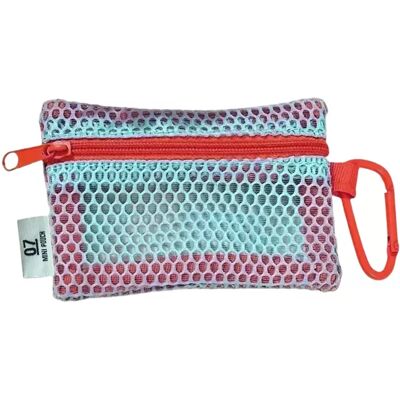 INF Leichte Kosmetiktasche aus Mesh mit Trageband Grün INF Leichte Kosmetiktasche aus Mesh mit Trageband Grün