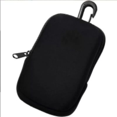 INF Reißverschlusstasche mit Karabinerhaken, Kosmetiktasche Organizer Schwarz INF Reißverschlusstasche mit Karabinerhaken, Kosmetiktasche Organizer Schwarz