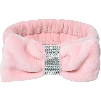 INF Neues, mit Diamanten besetztes Flanell-Make-up-Stirnband Rosa INF Neues, mit Diamanten besetztes Flanell-Make-up-Stirnband Rosa