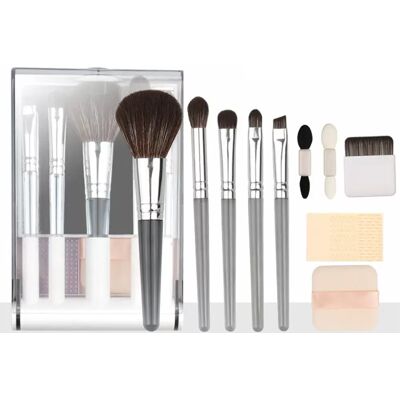 INF Tragbares Multifunktionales Make-up Pinselset - Weiße Kosmetikbox INF Tragbares Multifunktionales Make-up Pinselset - Weiße Kosmetikbox