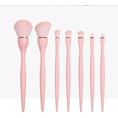 INF 7-teiliges Rosa Make-up Pinselset – Weiche Synthetikhaare, Essentielle Beauty-Werkzeuge INF 7-teiliges Rosa Make-up Pinselset – Weiche Synthetikhaare, Essentielle Beauty-Werkzeuge
