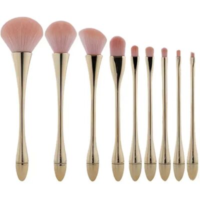 INF Champagner Gold Make-up Pinsel Set - 10-teiliges professionelles Kosmetikpinsel Set mit Halter INF Champagner Gold Make-up Pinsel Set - 10-teiliges professionelles Kosmetikpinsel Set mit Halter