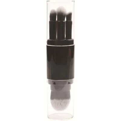 INF 5-in-1 Tragbares Make-up Pinselset - Multifunktionales Beauty-Tool Schwarz INF 5-in-1 Tragbares Make-up Pinselset - Multifunktionales Beauty-Tool Schwarz