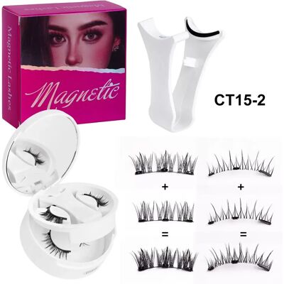 INF Magnetische Wimpern - 2 Paare, Fasermaterial, Einfache Anwendung INF Magnetische Wimpern - 2 Paare, Fasermaterial, Einfache Anwendung