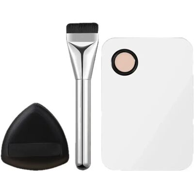 INF 3-teiliges Make-up Paletten-Set mit Pinsel und Schwamm INF 3-teiliges Make-up Paletten-Set mit Pinsel und Schwamm