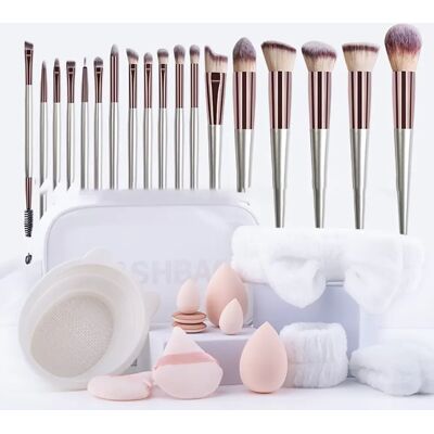 INF Rose Gold 31-teiliges Make-up Pinselset - Foundation Pinsel, Schwämme & Mehr INF Rose Gold 31-teiliges Make-up Pinselset - Foundation Pinsel, Schwämme & Mehr