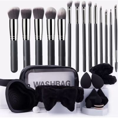 INF 27-teiliges Make-up Pinselset - Komplettes Lidschatten-, Foundation- & Beauty Blender Kit INF 27-teiliges Make-up Pinselset - Komplettes Lidschatten-, Foundation- & Beauty Blender Kit