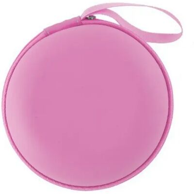 INF LED Make-up-Spiegeltasche — Wiederaufladbare, tragbare Kosmetiktasche mit Touch-Steuerung, 3-farbiger stufenloser Rosa INF LED Make-up-Spiegeltasche — Wiederaufladbare, tragbare Kosmetiktasche mit Touch-Steuerung, 3-farbiger stufenloser Rosa