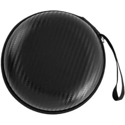 INF LED Make-up-Spiegeltasche — Wiederaufladbare, tragbare Kosmetiktasche mit Touch-Steuerung, 3-farbiger stufenloser Schwarz INF LED Make-up-Spiegeltasche — Wiederaufladbare, tragbare Kosmetiktasche mit Touch-Steuerung, 3-farbiger stufenloser Schwarz