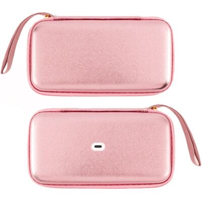INF LED-Make-up-Spiegel-Tasche – Beleuchtete Reise-Kosmetiktasche mit stufenlos dimmbarer Touch-LED und Reißverschluss Roségold INF LED-Make-up-Spiegel-Tasche – Beleuchtete Reise-Kosmetiktasche mit stufenlos dimmbarer Touch-LED und Reißverschluss Roségold