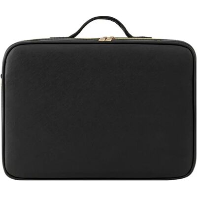 INF LED Make-up-Spiegel-Tasche, groß – duale LED-Streifen, USB-wiederaufladbar, dimmbar per Touch, abnehmbarer Spiegel und Schwarz INF LED Make-up-Spiegel-Tasche, groß – duale LED-Streifen, USB-wiederaufladbar, dimmbar per Touch, abnehmbarer Spiegel und Schwarz