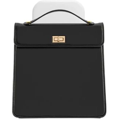 INF LED-Schminktasche – Tragbare Kosmetiktasche mit 3-Farben dimmbarer LED, klappbarem Magnetständer, wasserabweisender Schwarz INF LED-Schminktasche – Tragbare Kosmetiktasche mit 3-Farben dimmbarer LED, klappbarem Magnetständer, wasserabweisender Schwarz
