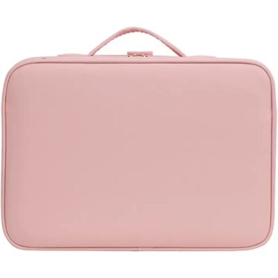 INF LED Make-up-Spiegel-Tasche, groß – duale LED-Streifen, USB-wiederaufladbar, dimmbar per Touch, abnehmbarer Spiegel und Rosa INF LED Make-up-Spiegel-Tasche, groß – duale LED-Streifen, USB-wiederaufladbar, dimmbar per Touch, abnehmbarer Spiegel und Rosa