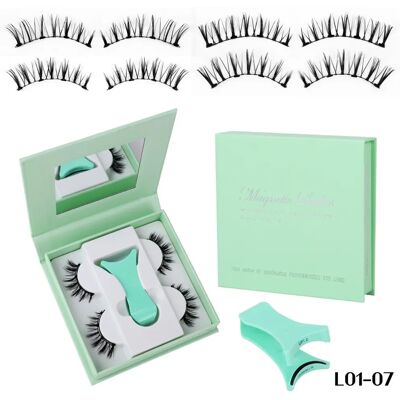 INF Magnetische Wimpern 2 Paare – Hochwertige Faser, Ohne Kleber, Wasserdichtes Wimpernset mit Applikator INF Magnetische Wimpern 2 Paare – Hochwertige Faser, Ohne Kleber, Wasserdichtes Wimpernset mit Applikator
