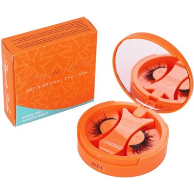INF Magnetisches Wimpern-Set – Hochwertige Faser, Schwarz-Orange, kleiner runder Magnet, leichtes einfaches Anlegen INF Magnetisches Wimpern-Set – Hochwertige Faser, Schwarz-Orange, kleiner runder Magnet, leichtes einfaches Anlegen