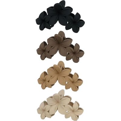 INF Blüten-Haifisch-Haarclips 4er-Set – ABS rutschfeste Haarclips für dickes und feines Haar INF Blüten-Haifisch-Haarclips 4er-Set – ABS rutschfeste Haarclips für dickes und feines Haar