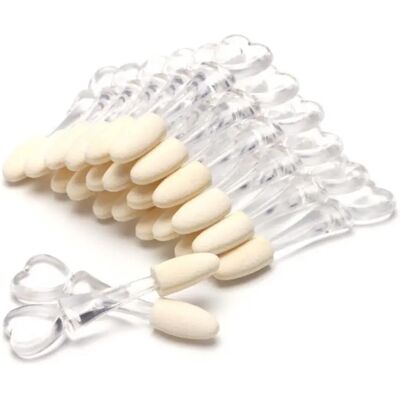 INF Einzelkopf-Schwamm-Lidschattenapplikator 30 Stück — PVC Einzelkopf-Applikatoren für Studio und Reise INF Einzelkopf-Schwamm-Lidschattenapplikator 30 Stück — PVC Einzelkopf-Applikatoren für Studio und Reise