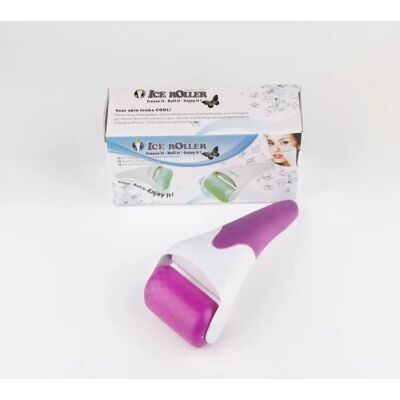 INF Ice Roller Gesichts- und Körpermassage Roller – ABS kühlender Cryo-Roller mit Mikronadelroller Violett INF Ice Roller Gesichts- und Körpermassage Roller – ABS kühlender Cryo-Roller mit Mikronadelroller Violett