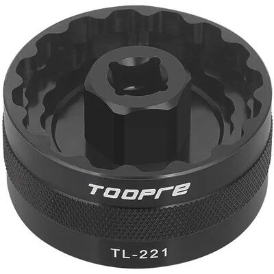 INF Fahrrad Tretlager Werkzeug - Aluminiumlegierung BB Nuss für Mountainbike Kurbelgarnitur Demontage & Montage Schwarz INF Fahrrad Tretlager Werkzeug - Aluminiumlegierung BB Nuss für Mountainbike Kurbelgarnitur Demontage & Montage Schwarz