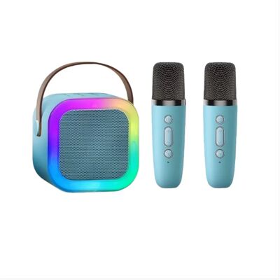 INF Tragbarer Bluetooth Karaoke Lautsprecher (Basic Edition) mit Dual-Mikrofonen und Lautsprecher Blau INF Tragbarer Bluetooth Karaoke Lautsprecher (Basic Edition) mit Dual-Mikrofonen und Lautsprecher Blau