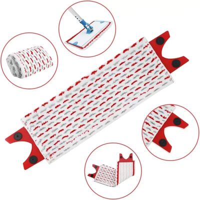 INF 2er-Pack Ersatz-Mopppads aus Mikrofaser, kompatibel mit Vileda Ultramax Power-Mopp INF 2er-Pack Ersatz-Mopppads aus Mikrofaser, kompatibel mit Vileda Ultramax Power-Mopp