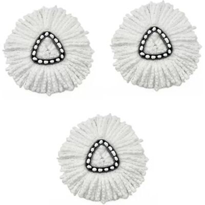 INF Mikrofaser-Moppkopf-Ersatz-Nachfüllpads kompatibel mit O-Cedar Vileda - 3er Pack Weiß INF Mikrofaser-Moppkopf-Ersatz-Nachfüllpads kompatibel mit O-Cedar Vileda - 3er Pack Weiß