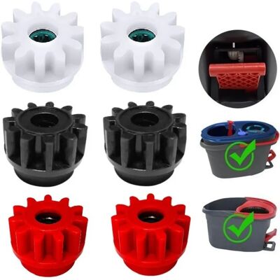 INF Spin-Mopp Ersatzzahnräder 6er-Set – ABS-Ersatzzahnräder für Mopp-Eimer, kompatibel mit Vileda und kompatibel mit O-Cedar INF Spin-Mopp Ersatzzahnräder 6er-Set – ABS-Ersatzzahnräder für Mopp-Eimer, kompatibel mit Vileda und kompatibel mit O-Cedar