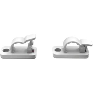 INF 100 Stück Kabelclips, selbstklebendes Kabelmanagement Weiß INF 100 Stück Kabelclips, selbstklebendes Kabelmanagement Weiß