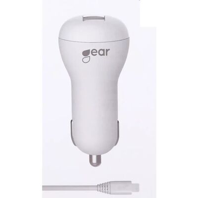 Gear 12/24V Autoladegerät - 1A USB & MicroUSB Kabel Gear 12/24V Autoladegerät - 1A USB & MicroUSB Kabel