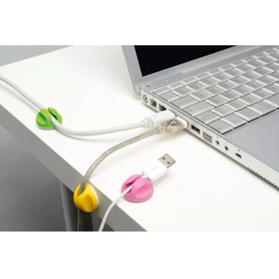 Dline D-LINE Kabelclips - Pink Gelb Grün - Kabelclips Dline D-LINE Kabelclips - Pink Gelb Grün - Kabelclips